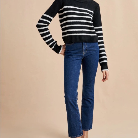 La Ligne Mini Marin Sweater Black Cream Stripe - Picture 5 of 9